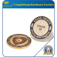 Gold Texas Security Officer Lapel Coin